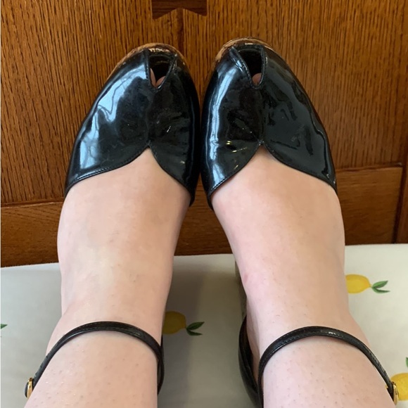 YSL Getty Vintage Cork Wedges (Pin-Up) - Picture 2 of 5